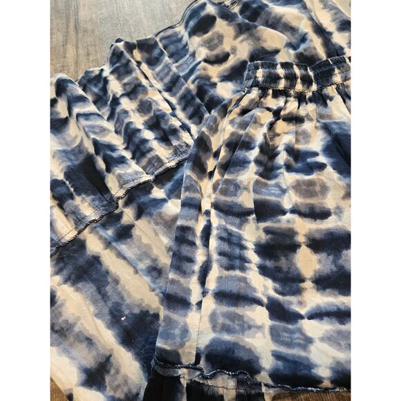 Eighty eight premium boutique tiered tiedye maxi skirt Women medium boho cottage - Picture 6 of 6